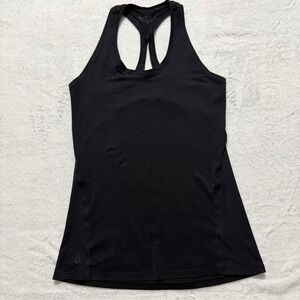 Athleta Racerback Tank Top Womens XXS Black Performance Yoga Workout Gym Pilates
